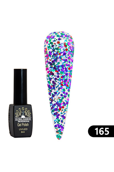 global fashion Set 2 x Oja semipermanentă BLACK ELITE, 8 ml, 165