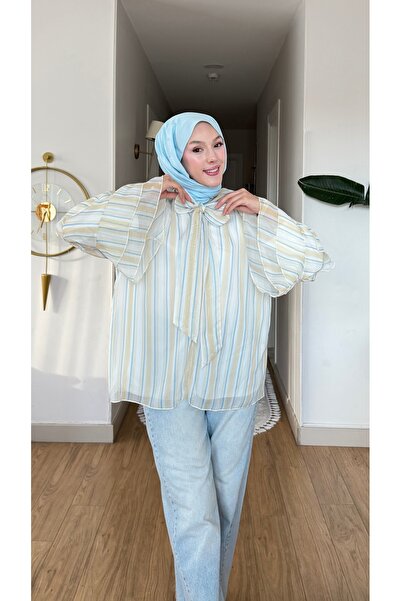 NİLNUR MODA YENİ SEZON CANDY BAĞLAMALI BLUZ
