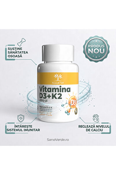 Sanoverde Total Vitamina D3 2000 UI + K2 100mcg 60 capsule