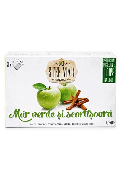 Stef Mar Ceai cu mar verde scortisoara premium 20 plicuri
