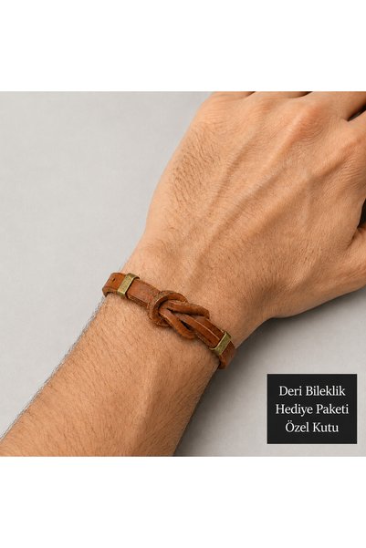 HER ŞEY NOTA www.herseynota.com Men's Brown Leather Bracelet – Gift Bracelet ...
