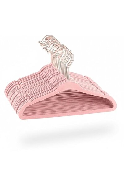 Generic Red Dot Gift 10-Pack 28 cm Pink Color Baby Velvet Hangers Nursery Clo...