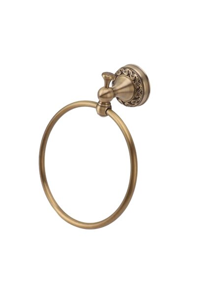 Generic Cryfokt Bath Towel Ring Copper Round Hand Towel Holder for Bathroom, ...