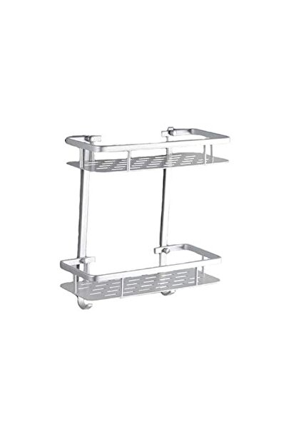 Generic Bathroom Corner Shelf Aluminum 2 tiers Shower Storage Corner Shelves ...