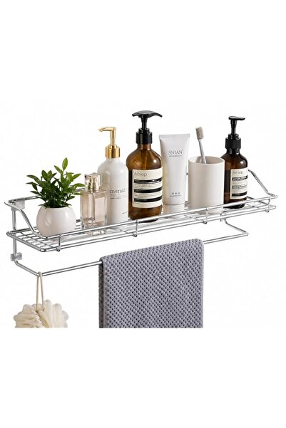 Generic Stainless Steel Multi-Purpose Kitchen & Bathroom Shelf – Self-Adhesiv...