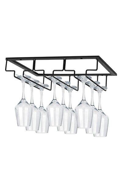 Generic MOCOUM Under Cabinet Stemware Rack, Glass Hanger Rack - Wire Wine Gla...