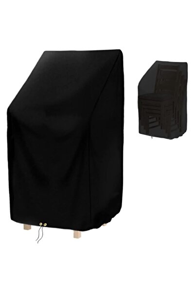 Generic NALACAL Black Waterproof Garden Chair Covers, Patio Stacking Chair Co...