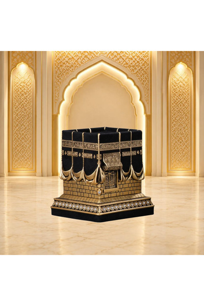 Generic Brand قطعة ديكور فاخرة على شكل الكعبة - زينة إسلامية أنيقة للمنزل وال...