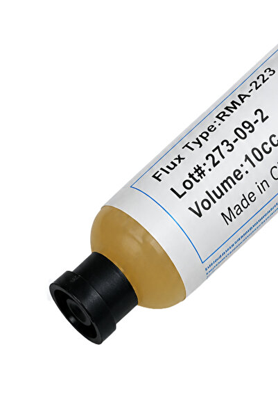 RoboPazar RMA-223 Sıvı Lehim Akısı Flux 10cc – SMD, SMT, BGA ve PCB Lehimleme Akısı