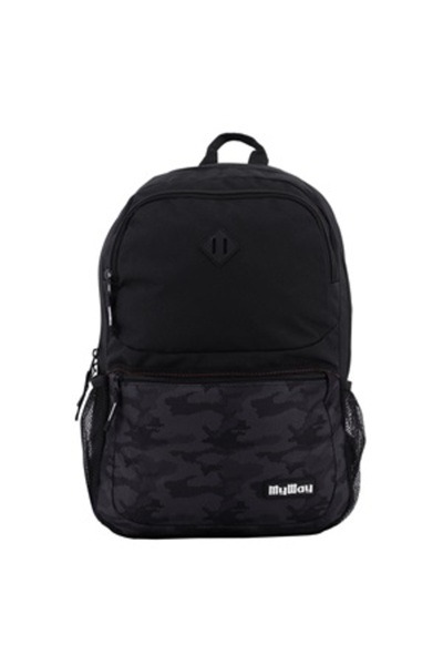 My Way Black Army Backpack -