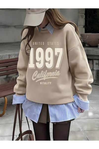New Shine California 1997 Printed Women's Sweatshirt