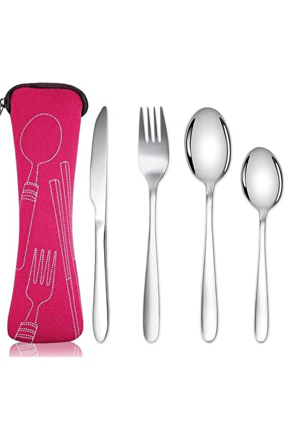 Generic Acehome Cutlery Set with Portable Bag, Stainless Steel Flatware, Camp...