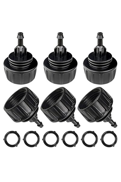 Generic 6 Pack Drip Irrigation Hose Connectors 3/4 to 1/4 Inch Adapter, 1/4 I...