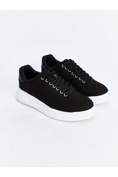 LC Waikiki Lcw Steps Black Canvas Men's Sneaker