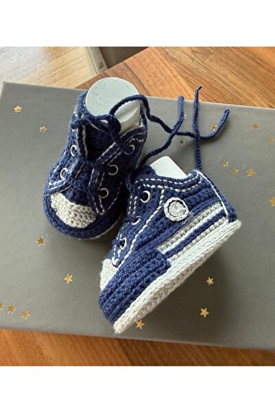 nimetabla 0-3 Months (9cm) Hand Knitted Baby Booties