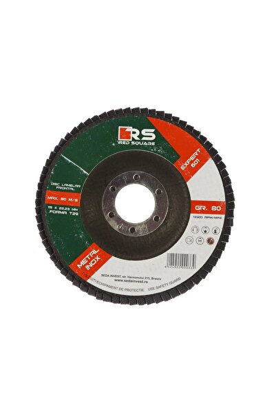OEM Disc lamelar frontal, pentru otel / inox, Red Square, 115 x 22 mm, granul...