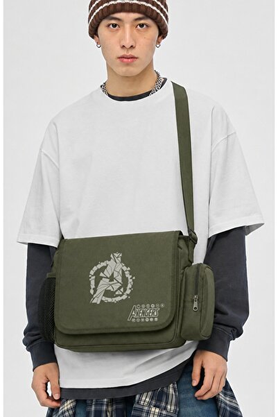 Fuddy Moda Unisex torba za poruke sa otisnutim logotipom Avengersa
