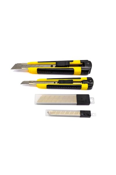 OEM Set 2 cuttere cu protectie, Lumytools LT76240, 9 mm / 18 mm + 10 rezerve ...