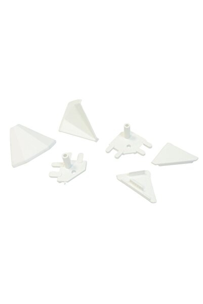 OEM Anti-splash skirting board accessory set, 16926, matt white finish