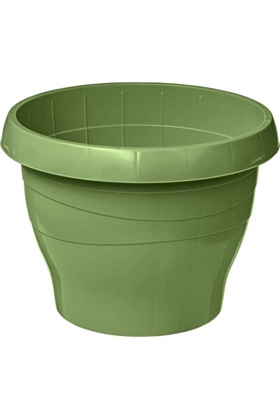 OEM Ghiveci din plastic Versay, interior / exterior, rotund, verde, D 18 cm