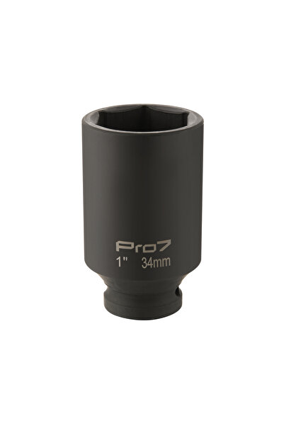 Lawazim Pro7 34mm Deep Impact Socket - 1inch Drive 6-Point Socket for Automot...