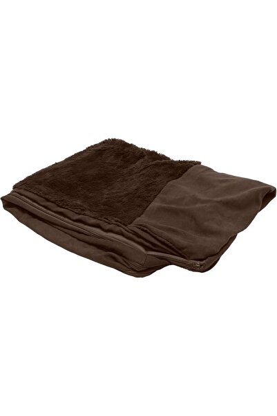 Furhaven غطاء سرير للكلاب من الفرو الصناعي فائق النعومة وشمواه بنمط كنبة تقلي...