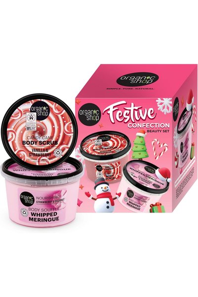organic shop Festive Confection Beauty Set – Holiday Gift Set for Face & Body...