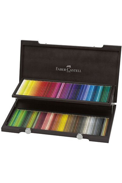 Faber Castell Cutie lemn 120 creioane colorate polychromos faber-castell