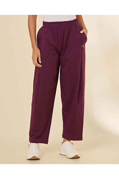 REDTAG Women Mauve Front Pleat Detail Active Pants