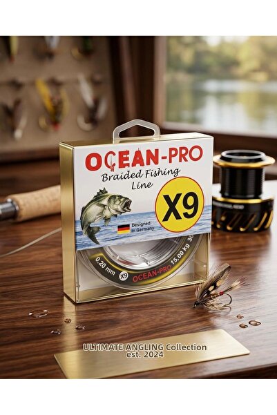 Av Deposu Ocean Pro Braided Fishing Line 9 Braids 0.20mm 300m 15 kg Fishing L...