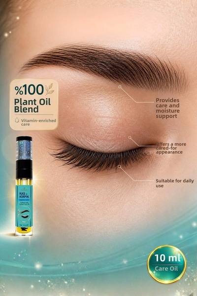 BİZİMHEKİM ŞİFA EVİ Eyebrow & Eyelash Care Oil, 10 Ml, Containing Vitamin B7, Vitamin E and Special Oil
