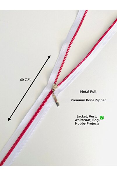 seyranat 1 Piece White Red, High Quality Metal Handle, Bottomed, 60 Cm, Premi...