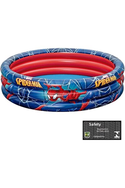 BESTWAY Надуваем басейн Спайдър-Мен с 3 ринга 122 x 30 см