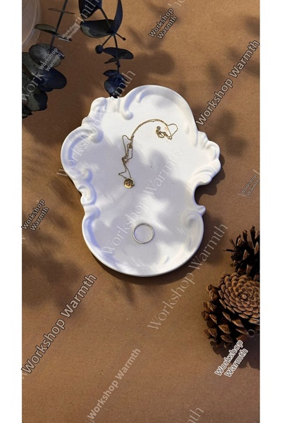 Workshop Warmth Gab Retroserve Decorative Presentation Plate |   Organic Form...
