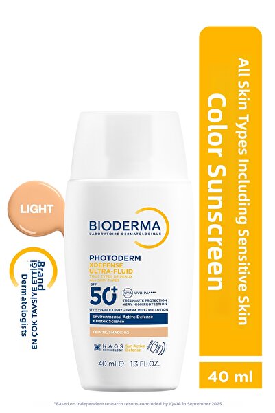 Bioderma Photoderm Xdefense Ultra Fluid SPF50+ Shade02 Light 40ml