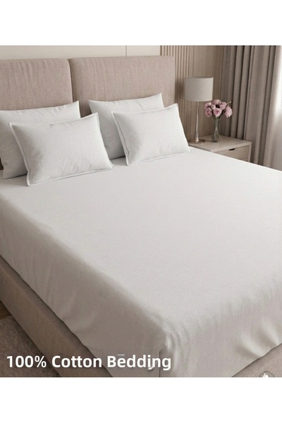 Çarşafcim Single Fitted Sheet 100X200 100% Cotton and Flannel Single Sheet Advantage Pack of 3