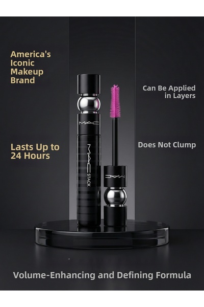 M.A.C Black Lengthening Mega Brush Non-Clumping Layer-By-Layer Volumizing Mas...