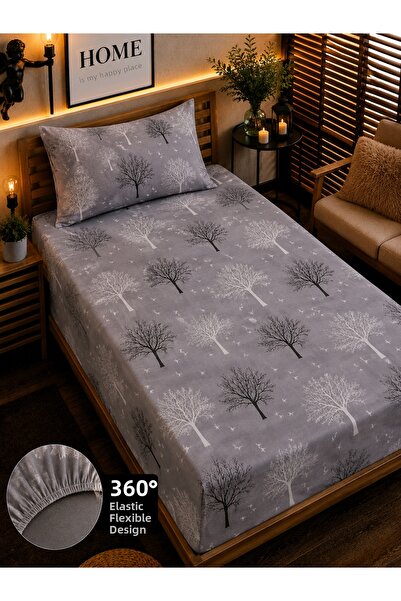 İsmail Gürel Single Elastic Sheet Set Patterned 100X200 |   Cotton |