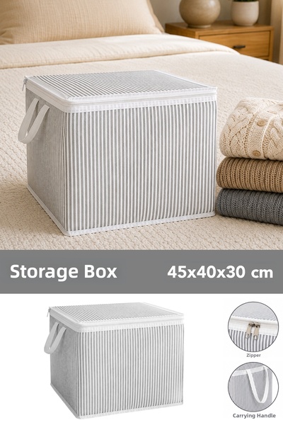 Meleni Home Striped Mini Storage Bag - Socks Sweaters Clothing Organization M...