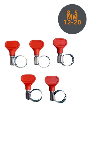 Tuna Butterfly Handle Hose Clamp (8.5 mm) 12-20 5 Pcs