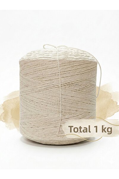Bevella Macrame Cord 1 kg fir de bumbac pentru tricotat manual - fir de bumba...