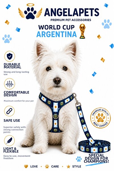 Angelapets Chest Harness and Travel Strap Set World Cup Series