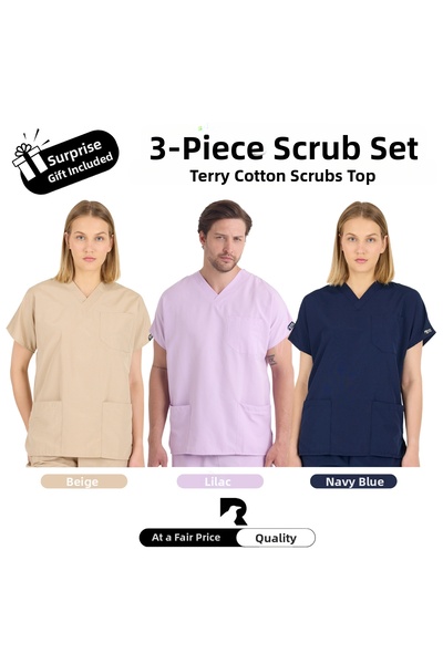 KARGA ÜNİFORMA Set de 3 uniforme superioare - Set de uniforme unisex pentru a...