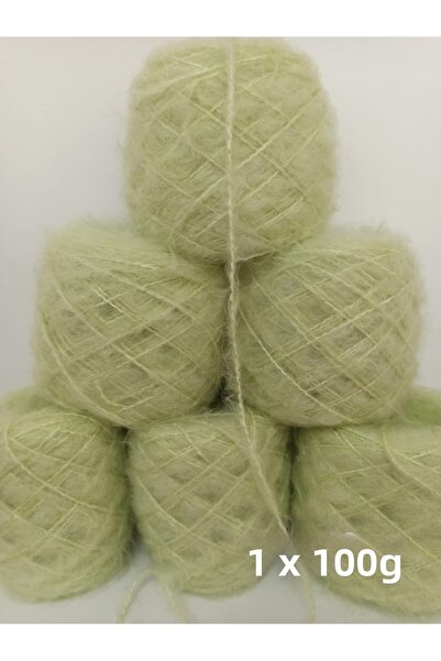 İPEK YÜN İPLİK DÜNYASI Fir de tricotat Moher (verde pistaciu deschis) 100gr