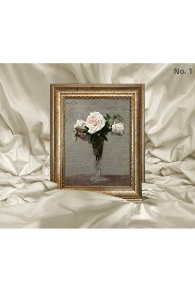 Vetro Design Tablou înrămat - Flori de Henri Fantin-Latour