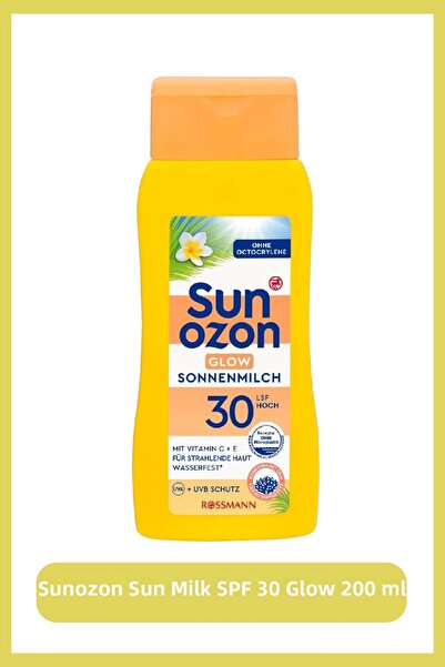 SunOzon Sun Milk Spf 30 Glow Radiant Sun Lotion 200 ml Sensitive Skin