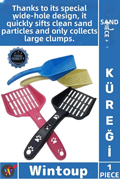Wintoup # Durable Large Size Cat Litter Cleaning Shovel with Ergonomic Perfor...