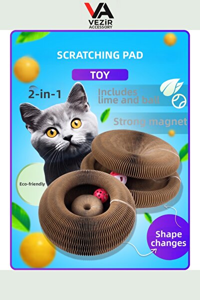 Vezir Aksesuar Cat Playground and Scratching Board |   Foldable Shapeable Cat...