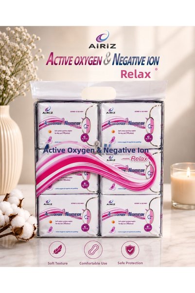 Generic Brand Airiz Active Oxygen & Negative Ion Relax Hygienic Pads – Pack of 6