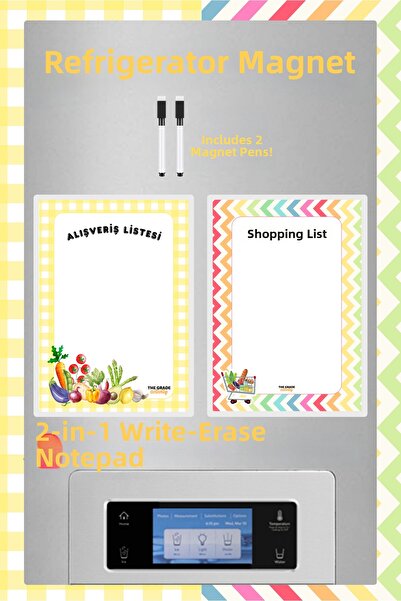 The Grade Activity Summer Sil Gingham and Zigzag 2 Pieces Shopping List Gift ...